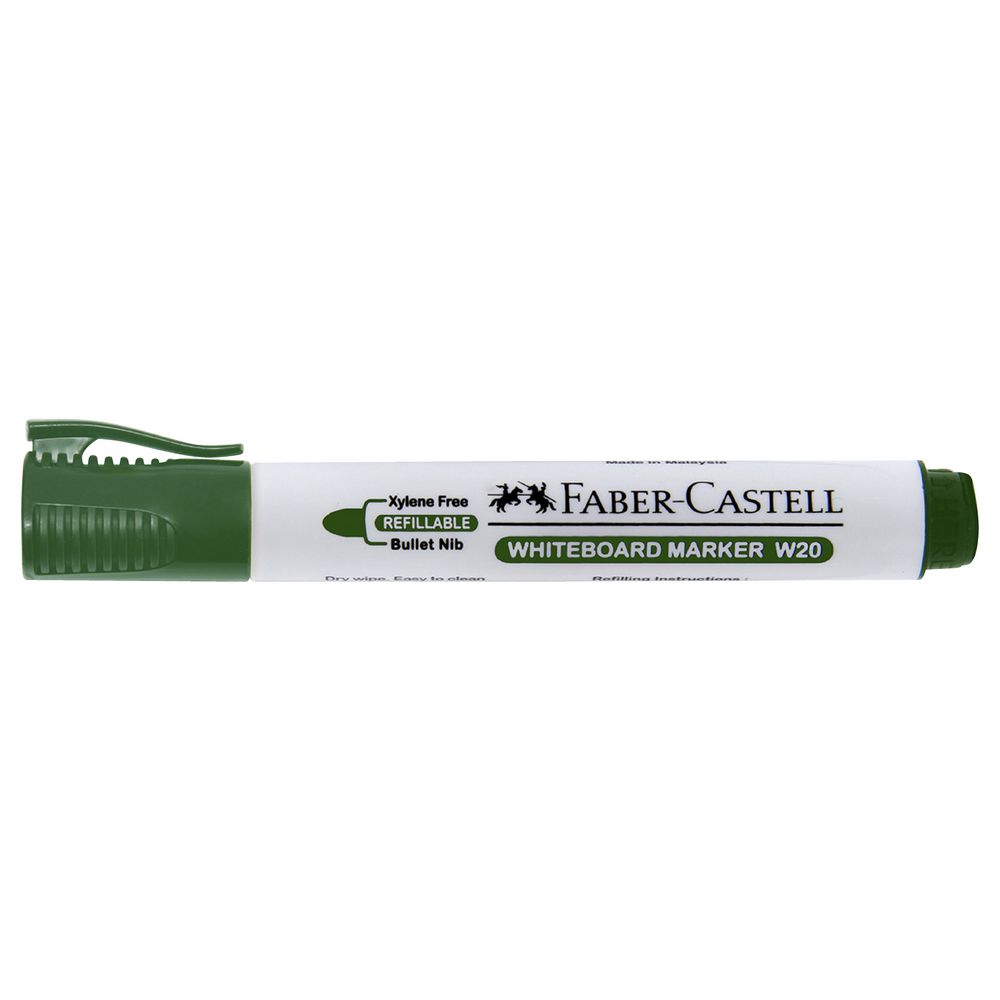 Faber Castell W20 Whiteboard Marker Bullet Tip - Green (pc)