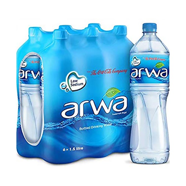 Arwa Bottled Drinking Water - 1.5L (pkt/6pcs)
