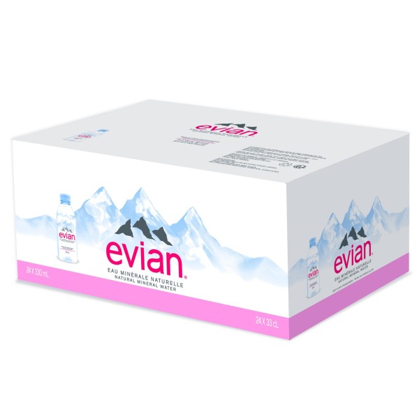 Evian Natural Spring Water - 330ml (pkt/24pcs)