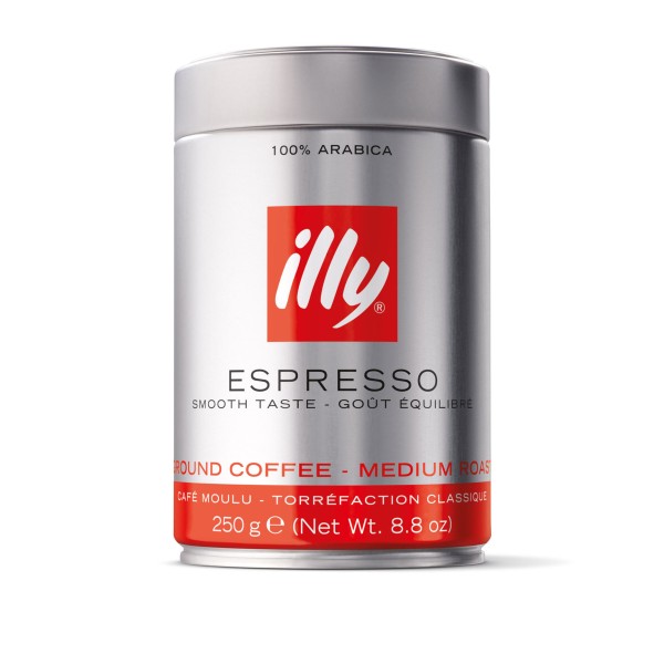 Illy Espresso Ground Coffee Medium Roast - 250g (pc)