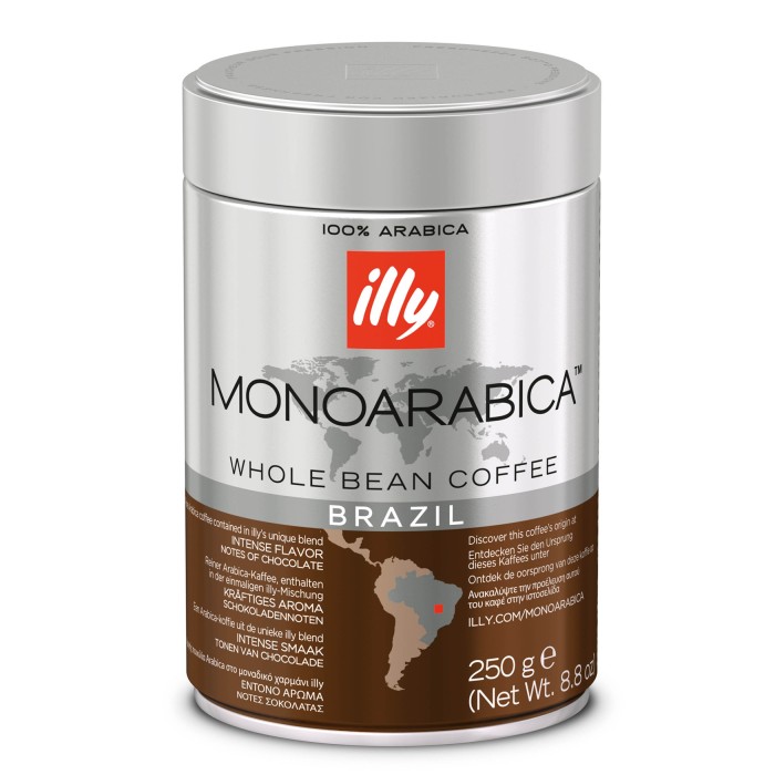 Illy Brazil Monoarabica Whole Bean Coffee - 250g (pc)