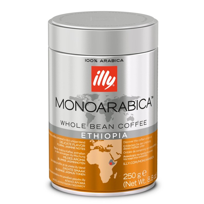 Illy Ethiopia Monoarabica Whole Bean Coffee - 250g (pc)