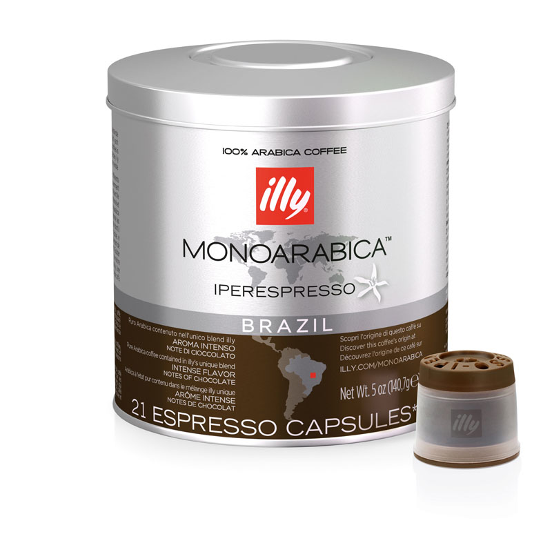 Illy Brazil Monoarabica Iperespresso Espresso Capsule - 140.7g (pkt/21pcs)