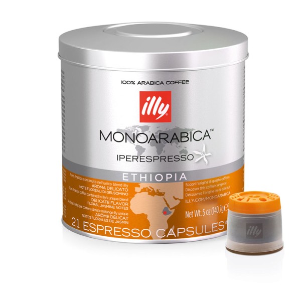 Illy Ethiopia Monoarabica Iperespresso Espresso Capsule - 140.7g (pkt/21pcs)