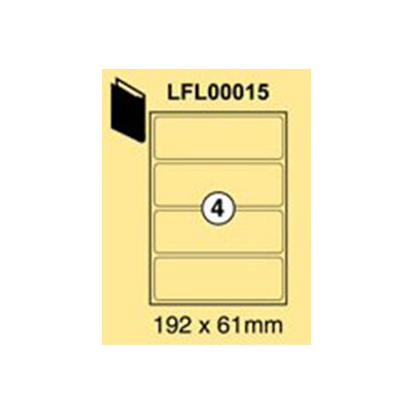 Buy Xellent LFL00015 Broad Box File 4Label Sticker 192 x 61mm White