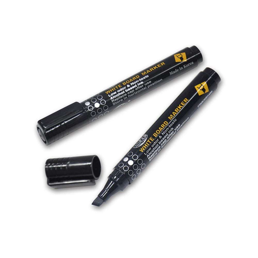 Buy FIS FSMKWB04BK Whiteboard Marker Broad/Chisel Tip Black (pkt