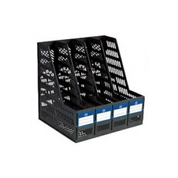 FIS FSOTUS-2042 4-Rack Magazine Holder - Black (pc)