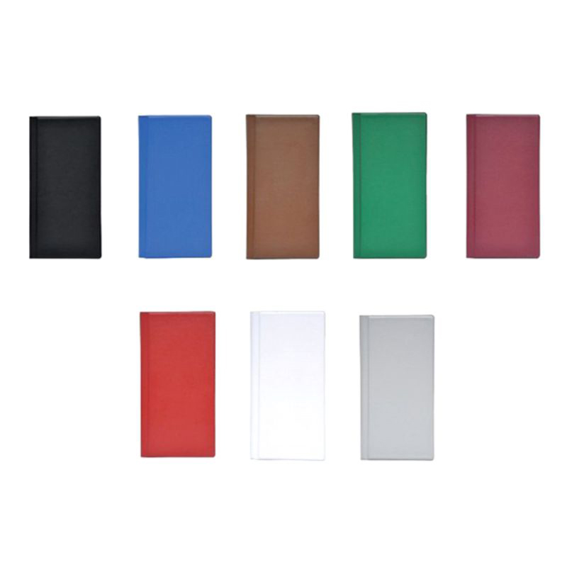 FIS FSNC160ASST Business Card Holder PVC 160-cards 12 x 25.5cm - Assorted (pc)