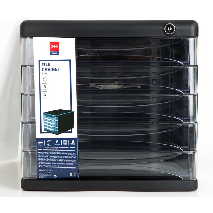 Deli E9795 Plastic 5-drawer File Cabinet (pc)
