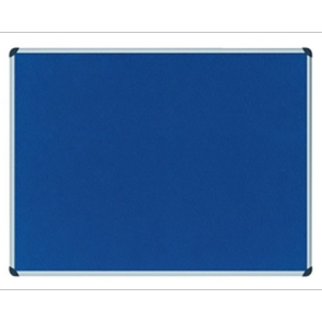 Partner Cork/Felt Notice Board 120 x 240cm - Blue (pc)
