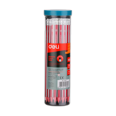 Deli E58105 HB Graphite Pencil with Eraser (pkt/30pcs)