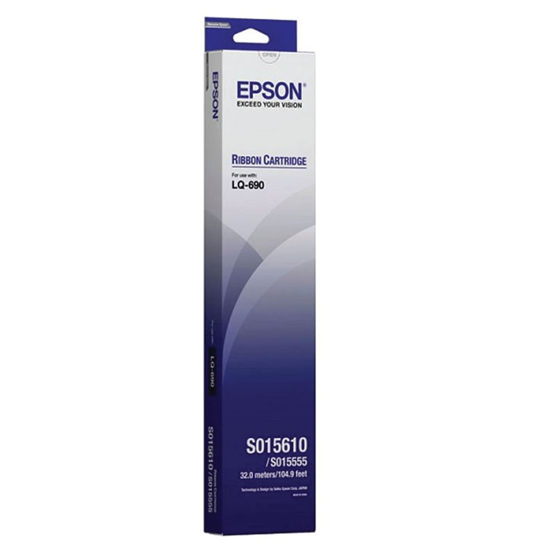Epson LQ-690 Ribbon Cartridge S015610 - Black