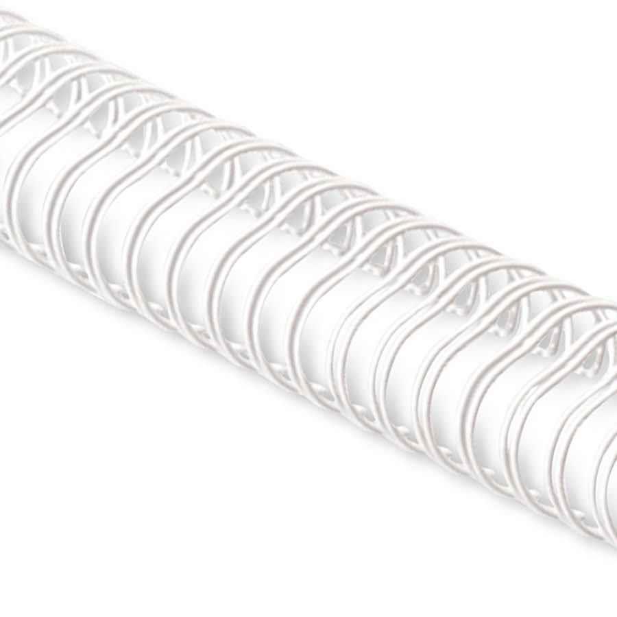 Renz Wire Binding Rings 3:1 34 Loops 9.5mm - White (box/100pcs)