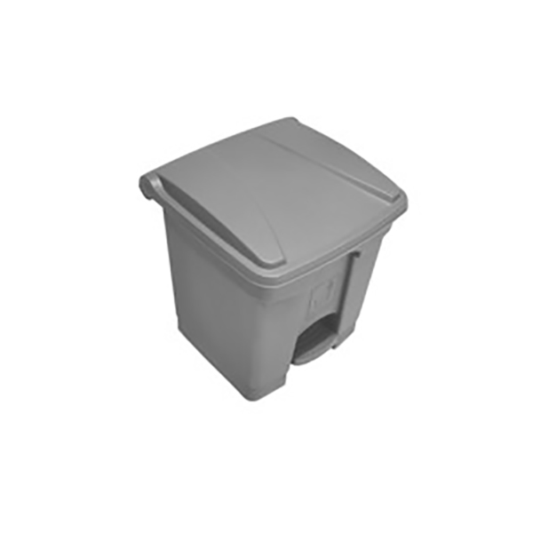 AKC GC 08 Plastic Waste Bin with Pedal 30 Liters - Grey