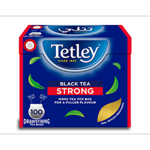 Tetley Drawstring Strong Black Tea (pkt/100pcs)