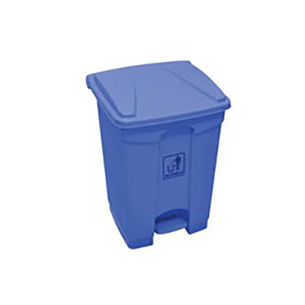 AKC GC 07 Plastic Waste Bin with Pedal 45 Liters - Blue