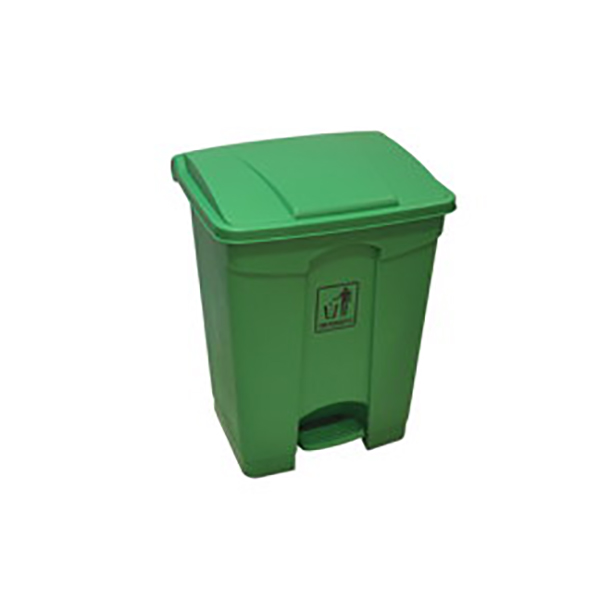 AKC GC 06 Plastic Waste Bin with Pedal 68 Liters - Green