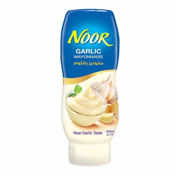 Buy Noor Mayonnaise Garlic 425ml Online AED12.6 from Bayzon