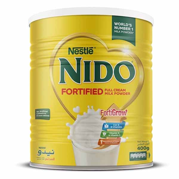 Nestle Nido Fortified Milk Powder Tin - 400gm