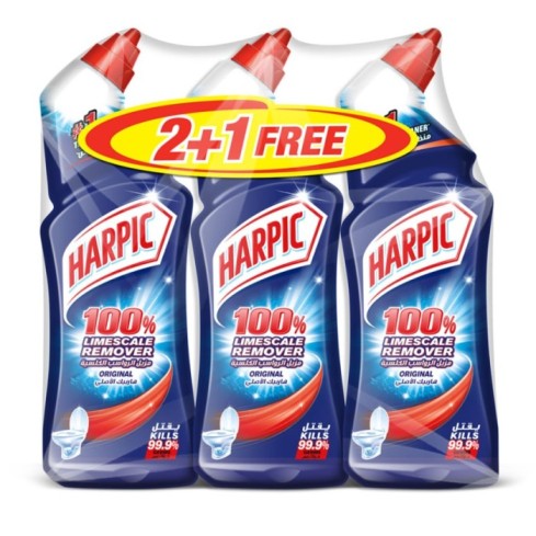 Harpic Liquid Toilet Cleaner Original (pkt/3pc)