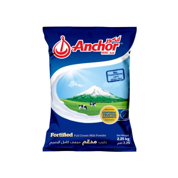 Anchor Full Cream Milk Powder Pouch - 2.25kg