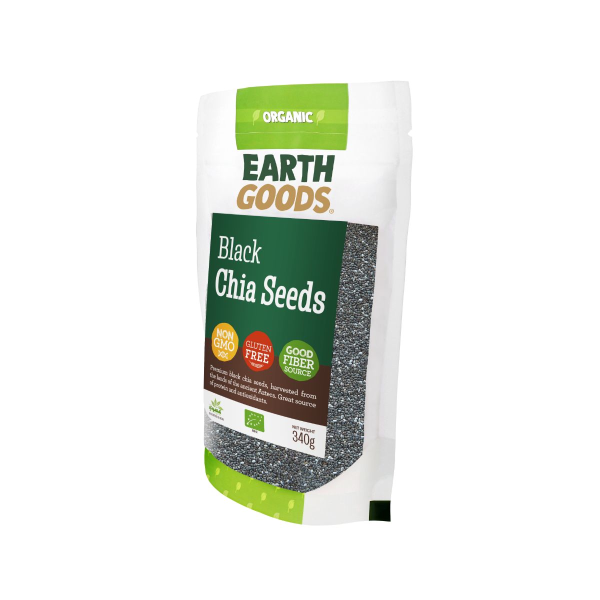 Buy Earth Goods Organic Black Chia Seeds - 340g Online ...