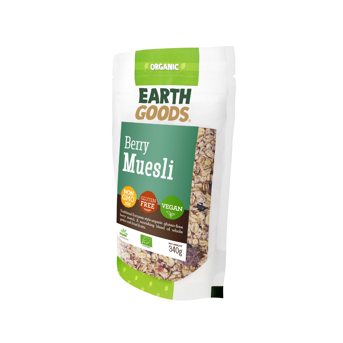 Buy Earth Goods Organic GF Berry Muesli 340g Online AED 29.09 from