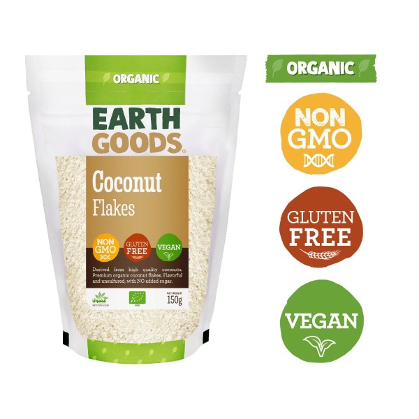 Buy Earth Goods Organic Coconut Flakes 150g Online AED 16.23 from