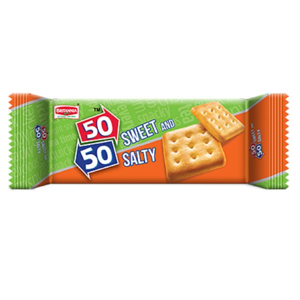 Britannia 50-50 Sweet & Salty Crackers - 24x71gm