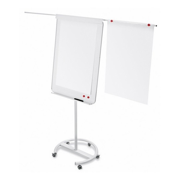 Magnetoplan Junior F14 Mobile Flipchart Board  70cm x 100cm - White/Grey