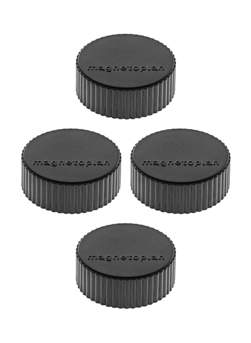 Magnetoplan COP1600412 Magnetic Discofix Magnum - Black (pkt/4pcs)