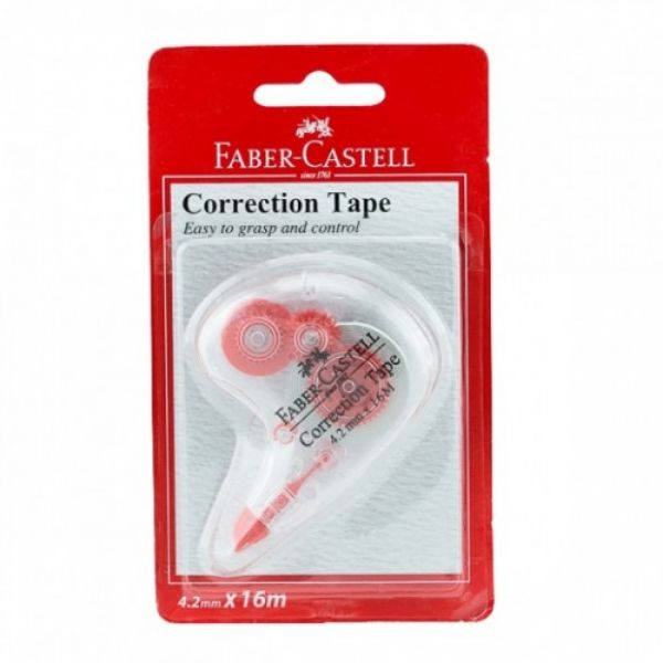 Faber Castell Correction Tape - 4.2mm x 16m (pkt/12pcs)