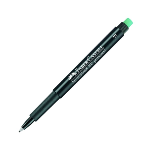 Faber-Castell Multimark 1513 Permanent Marker Fine Pen - Black (pkt/10pcs)
