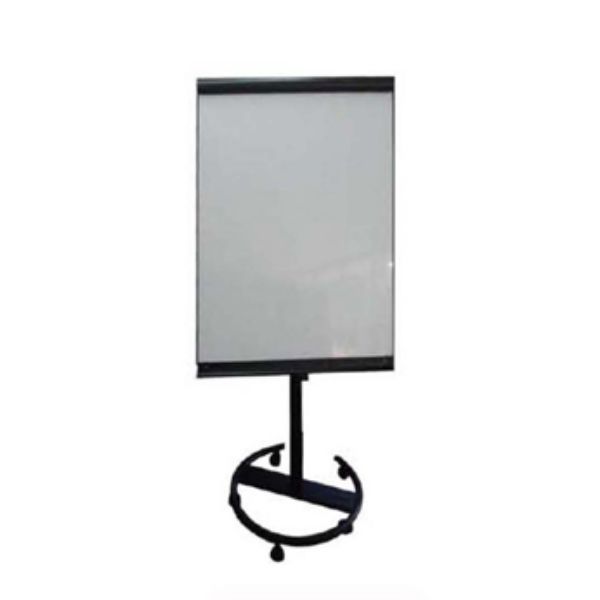 Deluxe Movable Flipchart Board with Wheels 70 x 100cm - Black (pc)