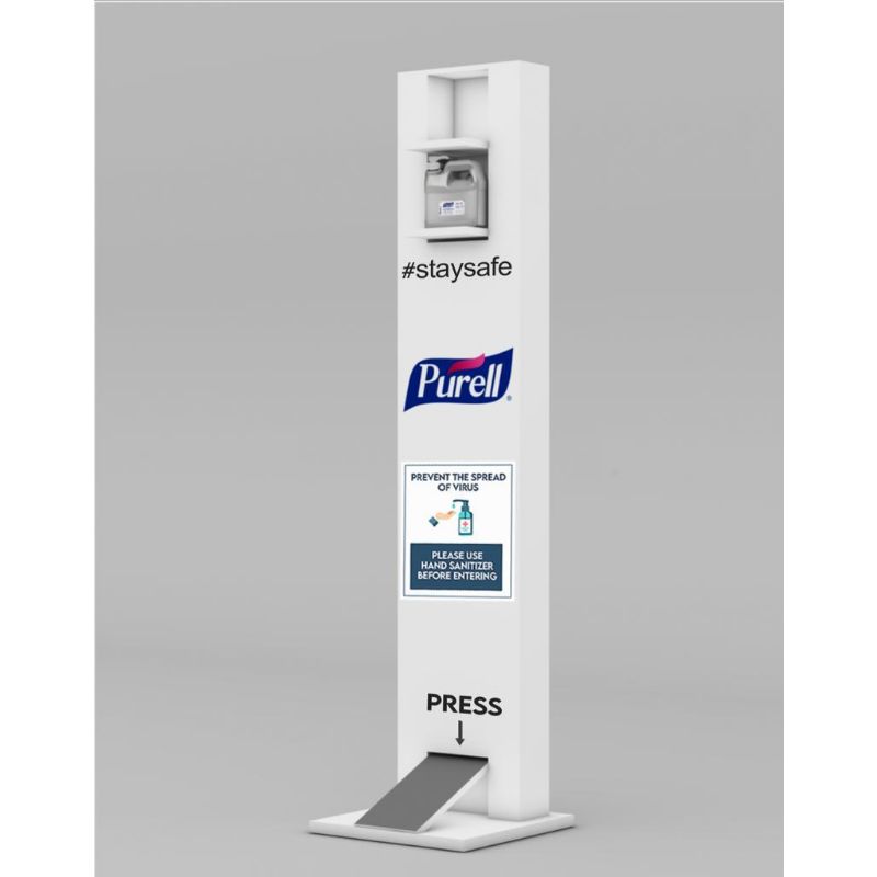 Purell PFOS-01 Hand Sanitizer Stand Foot Operated (Purell Bottle Sold Separately)