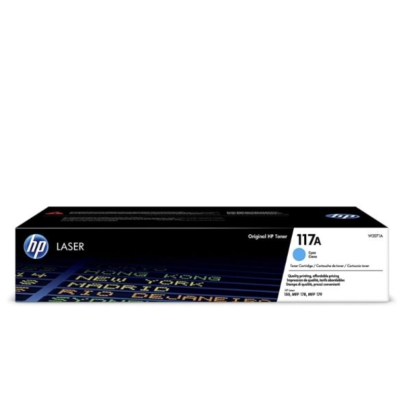 HP 117A Original Laser Toner Cartridge (W2071A) - Cyan