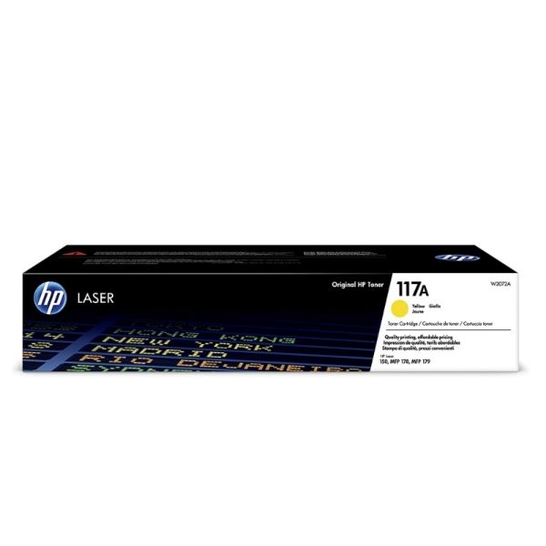 HP 117A Original Laser Toner Cartridge (W2072A) - Yellow