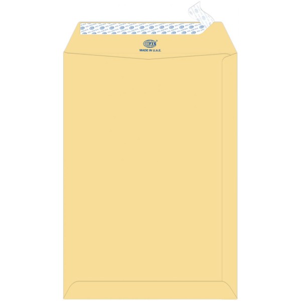 FIS FSME9002G50 Glued Plain Envelope 90gsm 3 x 4in - Brown (pkt/50pcs)