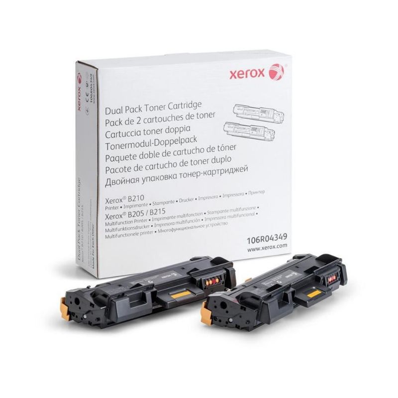 Buy Xerox B210/B205/B215 (106R04349) Dual Pack Toner Cartridge - Black