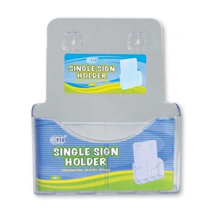 FIS Transparent Sign Holder A4 Single Layer FSNAA4-1 (pc)