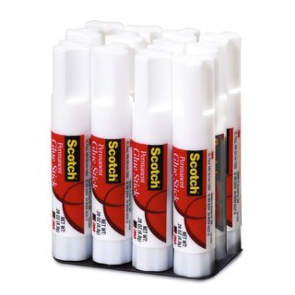 3M Scotch 6020-12 Permanent Glue Stick - 20g (box/12pcs)