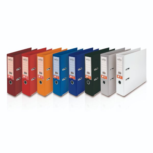 Mesco MES-2003 Colored PVC Lever Arch Box File A4 Narrow 4cm (1.5inch) - White (pc)