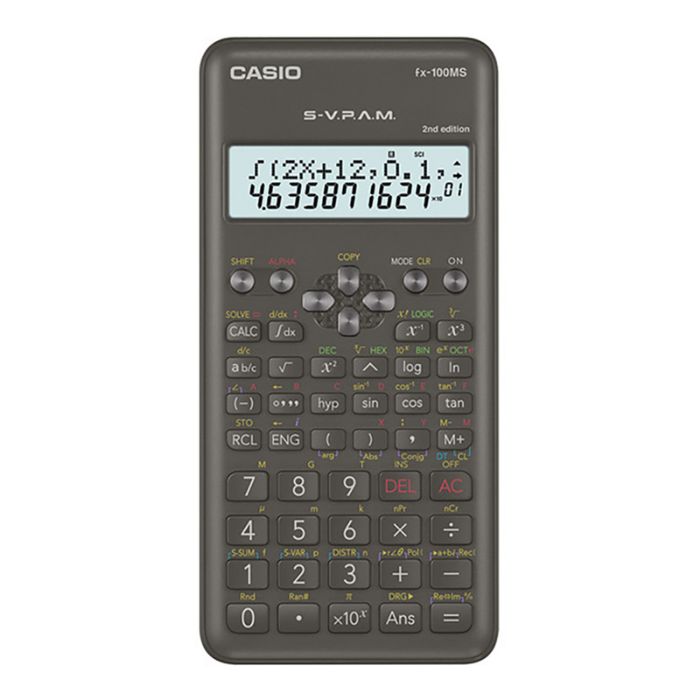 Casio FX-100MS 2nd Edition Scientific Calculator - 2 Line Display