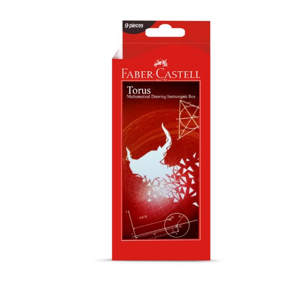 Faber Castell Geometry Box Torus Set 9 Pieces