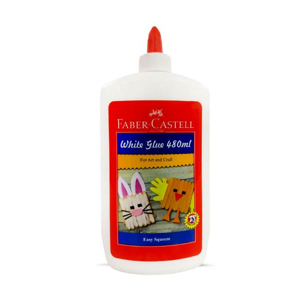 Faber Castell White Glue in 480ml Bottle (pc)