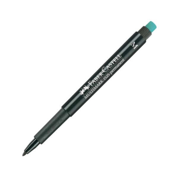 Faber Castell Multimark 1525 Permanent Marker Medium Pen - Black (pkt/10pcs)