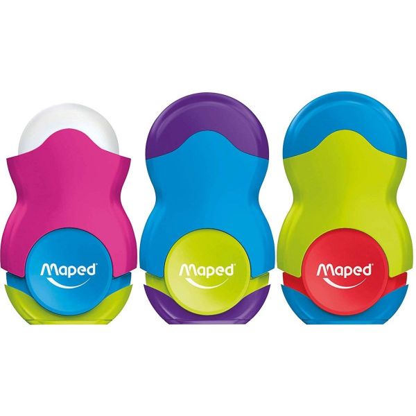 Buy Maped MD049121 1hole Sharpener with Eraser (box/24pcs) Online