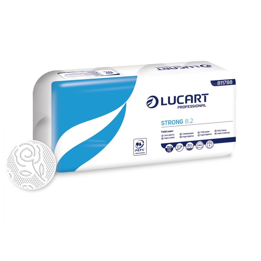 Lucart TS14 Strong Toilet Roll 14 2-ply 250 sheets (box/72rolls)