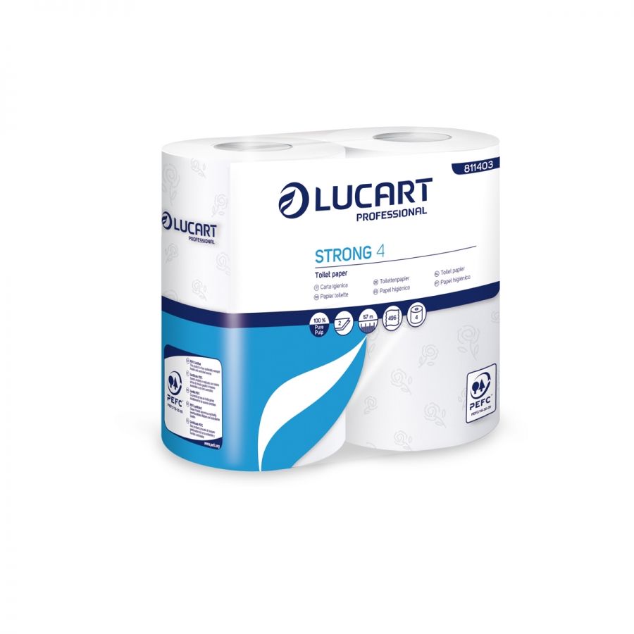 Lucart TS15 Toilet Rolls 15 2-ply 496 sheets (box/56rolls)