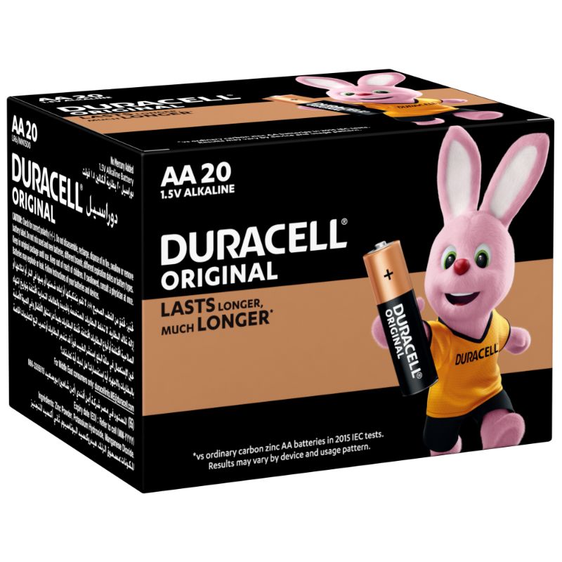 Duracell Original AA 1.5V Alkaline Battery (box/20pcs)